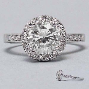 CZ Ring Size 8 women jewelry wedding engagement